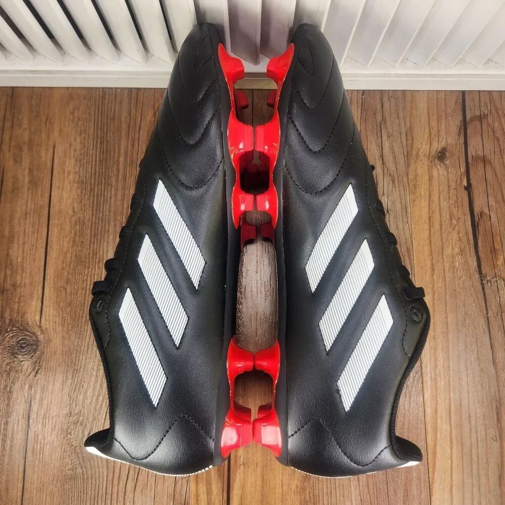 Adidas Goletto VIII FG Mens Sz 12 Black White Athletic Soccer Cleats Boot GX7793